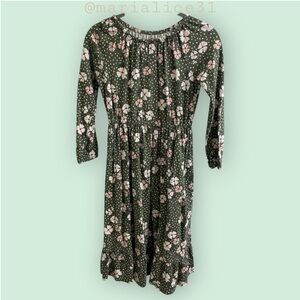 Carter’s Charming Green Floral Kids Dress. Size 10